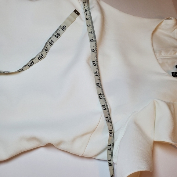 Lulus Dinah White One Shoulder Dress Sz M - Picture 8 of 17